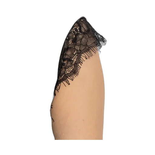 Lace Trim Asymmetric Dress