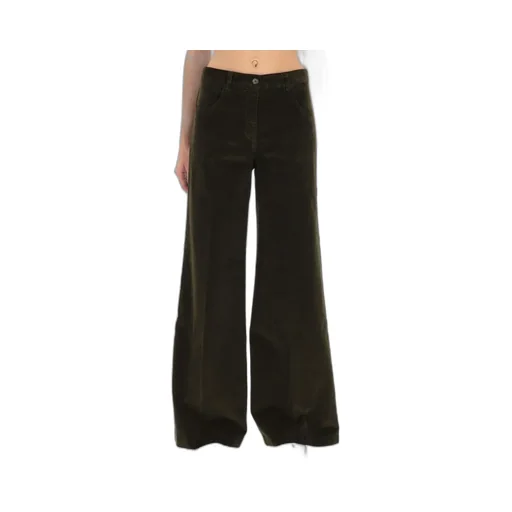 Wide Leg Corduroy Trousers