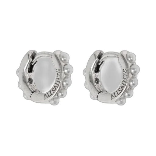 Pearl Embellished Hoop Earrings