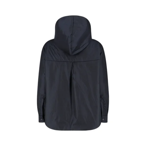 Long Sleeved Press-Stud Hooded Jacket