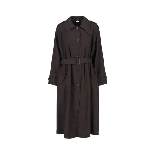 Flannel Trench Coat