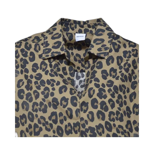 Long Sleeve Leopard Print Shirt