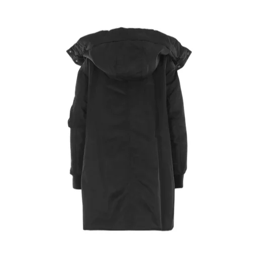 Drawstring Hooded Padded Coat