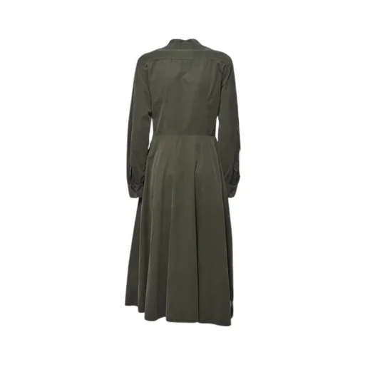 Ribbed Velvet Midi Dress