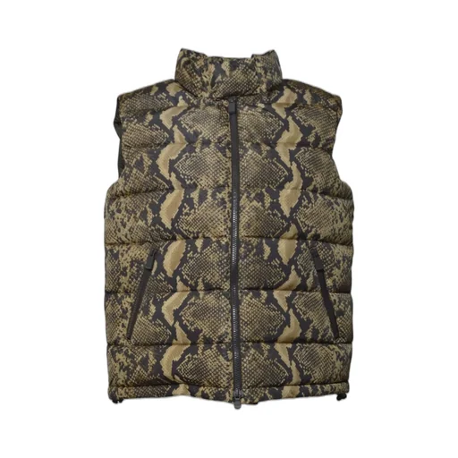 Printed Zip-Up Gilet