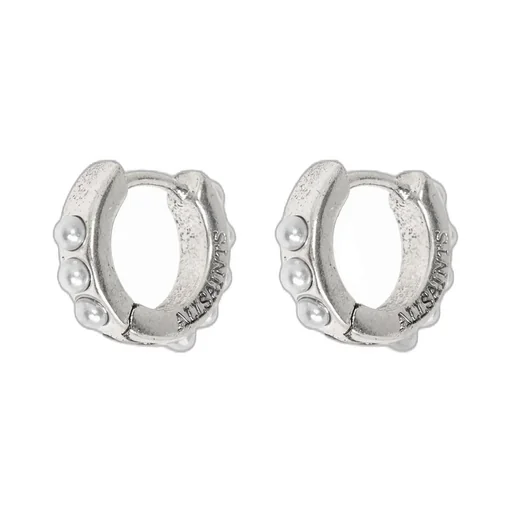 Pearl Embellished Hoop Earrings