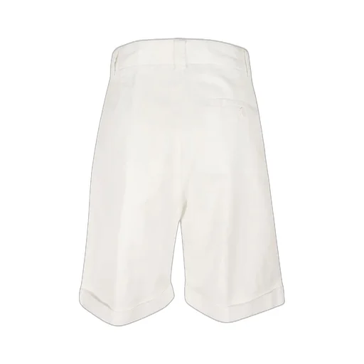 Pleated Tailored Bermuda Shorts