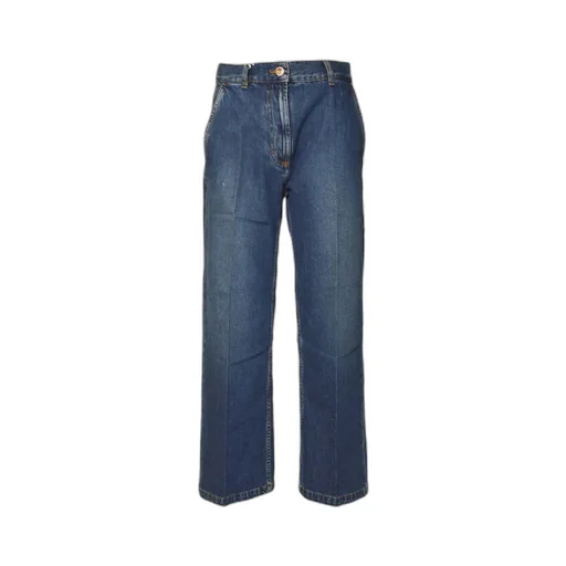 Denim Wide-Leg Jeans
