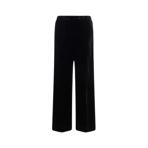 Elastic-Waistband Cropped Trousers