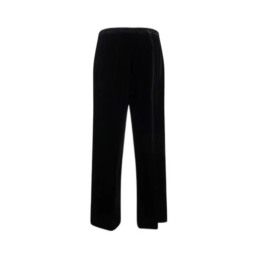 Elastic-Waistband Cropped Trousers