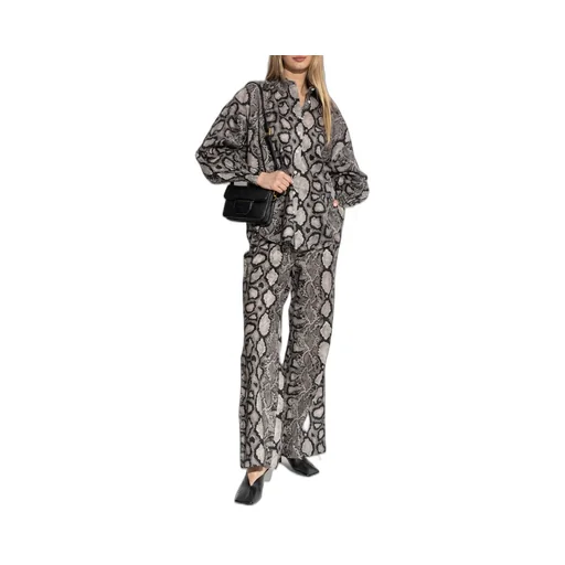 Relaxed Fit Patterned Pants
