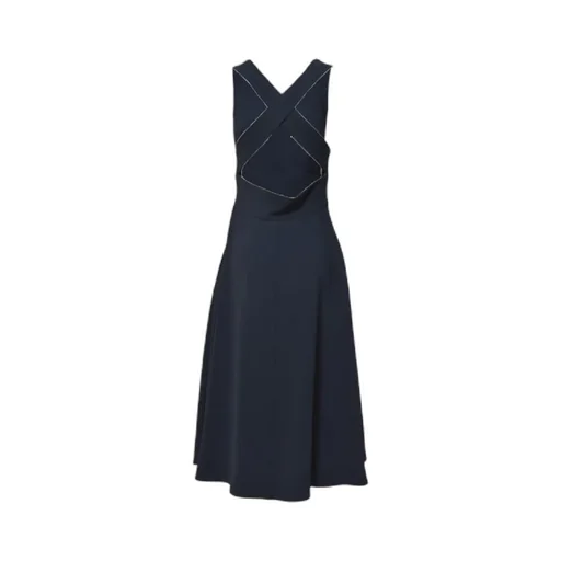 Long Crepe Cady Dress