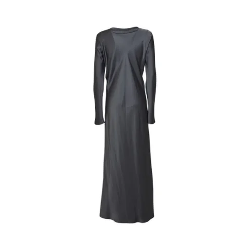 Satin Long-Sleeved Dress
