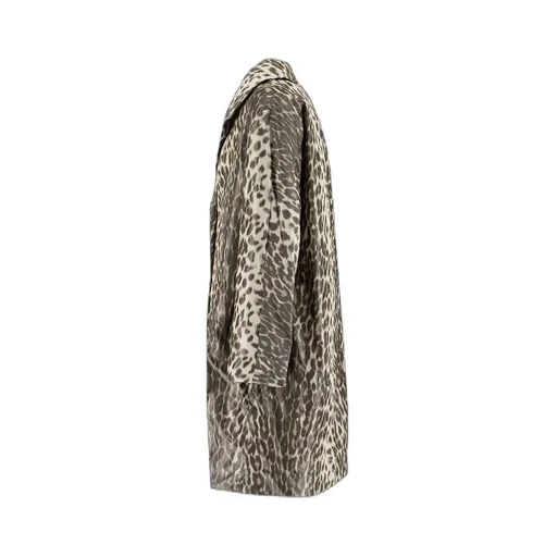 Leopard Print Nylon Coat