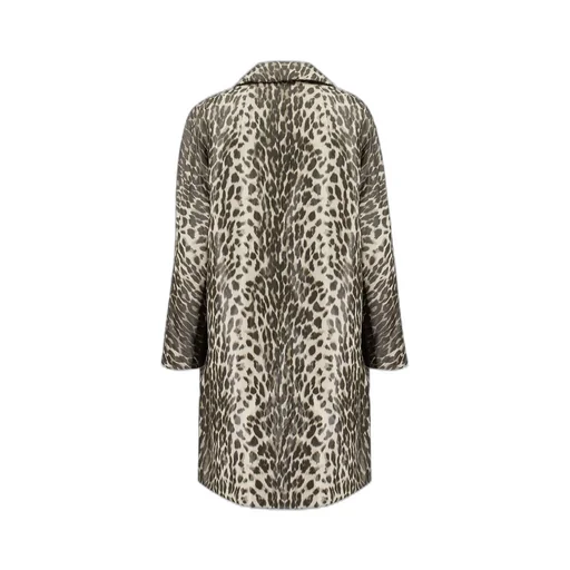 Leopard Print Nylon Coat