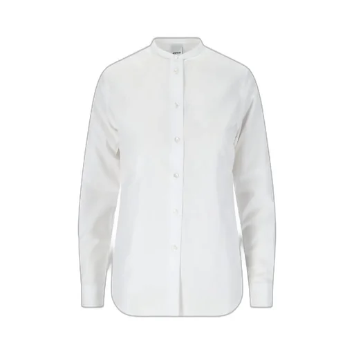 Curved Hem Poplin Shirt