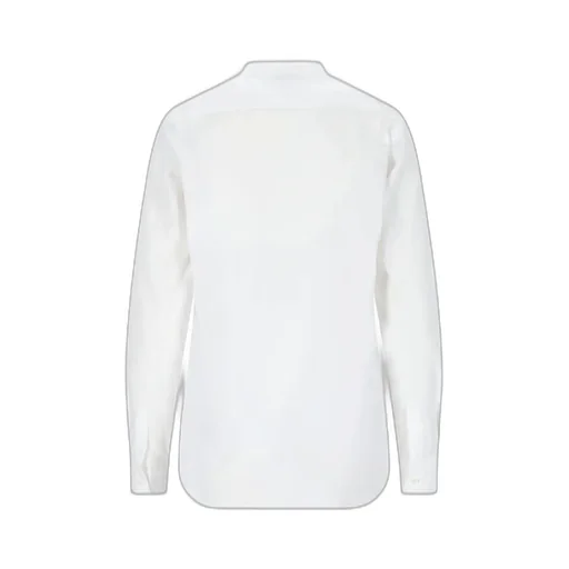 Curved Hem Poplin Shirt