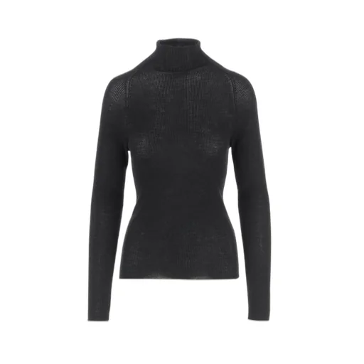 Long-Sleeved High-Neck Jumper