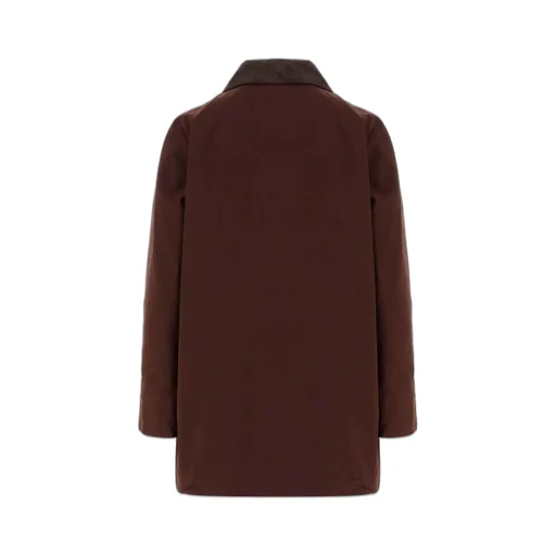 Long-Sleeved Straight-Hem Coat