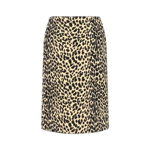 Leopard-Printed Midi Skirt