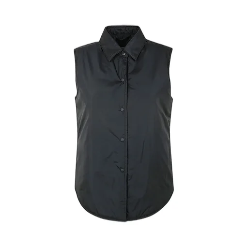 Press-Stud Sleeveless Padded Gilet