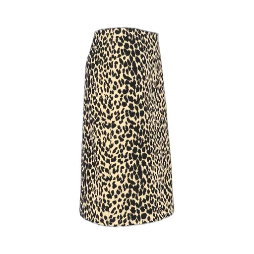 Leopard-Printed Midi Skirt