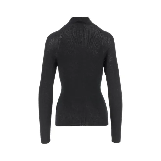 Long-Sleeved High-Neck Jumper