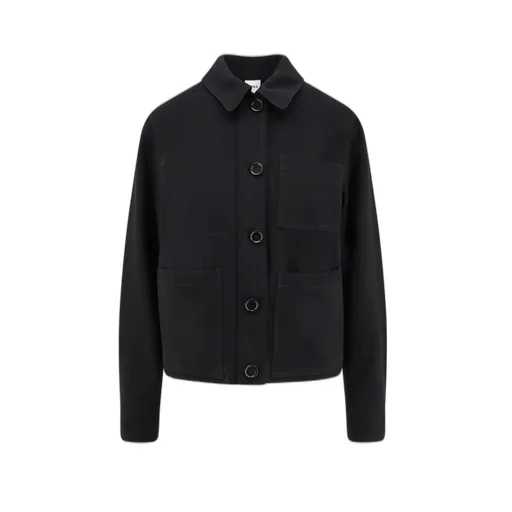 Long-Sleeved Button-Up Jacket
