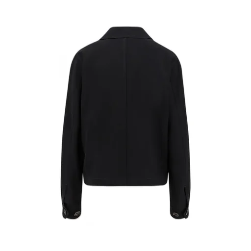 Long-Sleeved Button-Up Jacket
