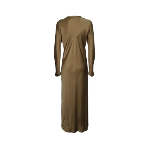 Satin Long-Sleeved Dress