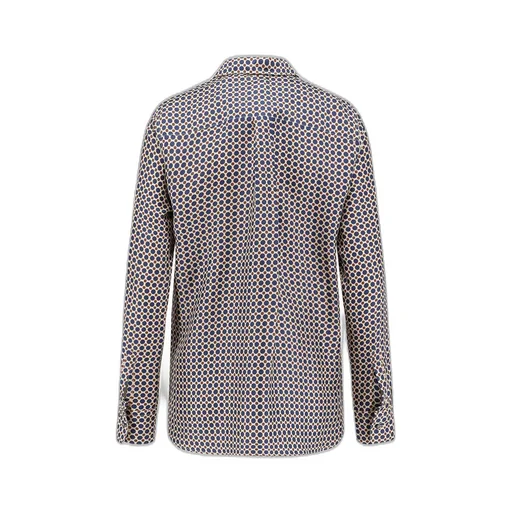 Pattern-Printed Long-Sleeved Shirt