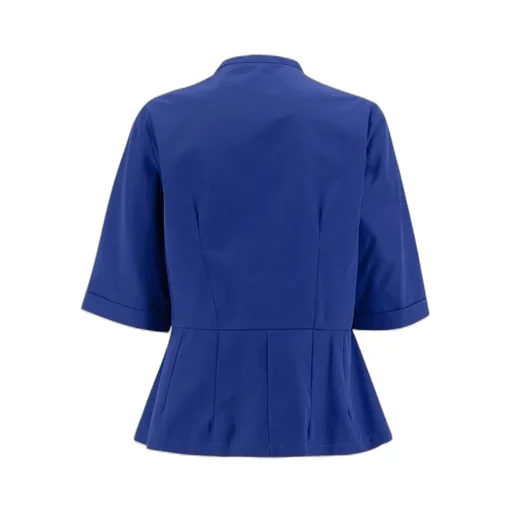 Mandarin Collar Poplin Blouse