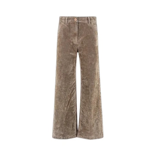Wide-Leg Cotton Pants