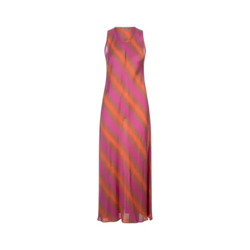 Sleeveless Striped Maxi Dress