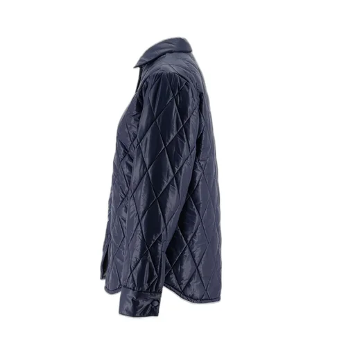 Diamond-Quilted Buttoned Jacket