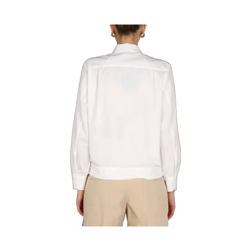Pointed-Collar Buttoned Shirt