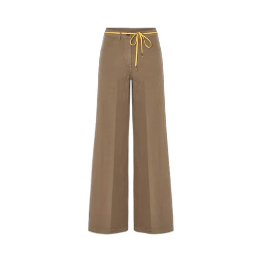 Drawstring Wide-Leg Trousers