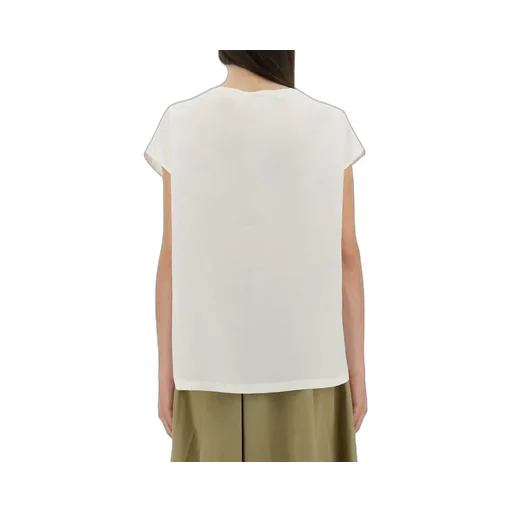 V-Neck Cap-Sleeved T-Shirt