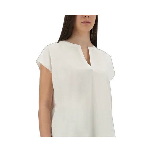 V-Neck Cap-Sleeved T-Shirt