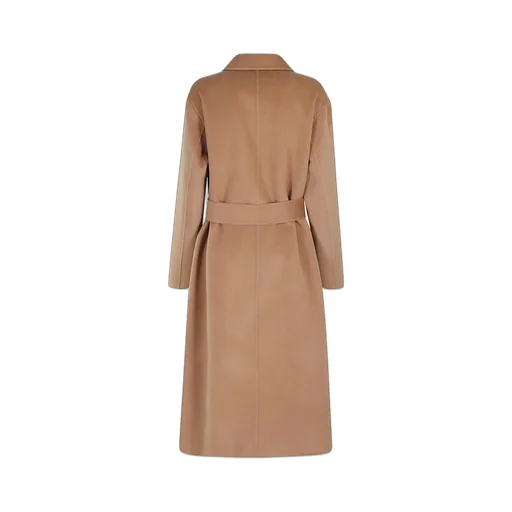 Button-Up Belted Coat