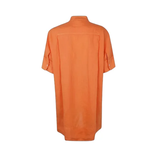 Mandarin Collar Short Sleeved Shirt