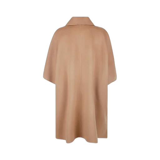 Armholes Straight Hem Cape