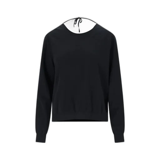 V-Neck Rear-Tied Jumper