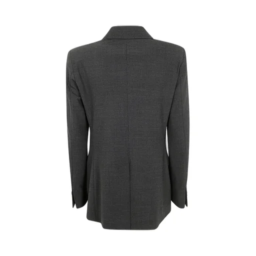 Double-Breasted Straight Hem Suit