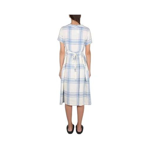 Checked Midi Dress
