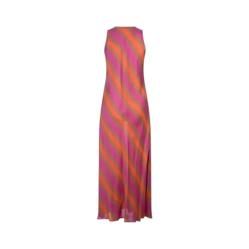 Sleeveless Striped Maxi Dress