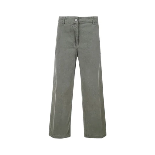 Cropped Straight Leg Trousers