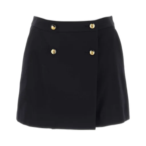 Buttoned Mini Skirt