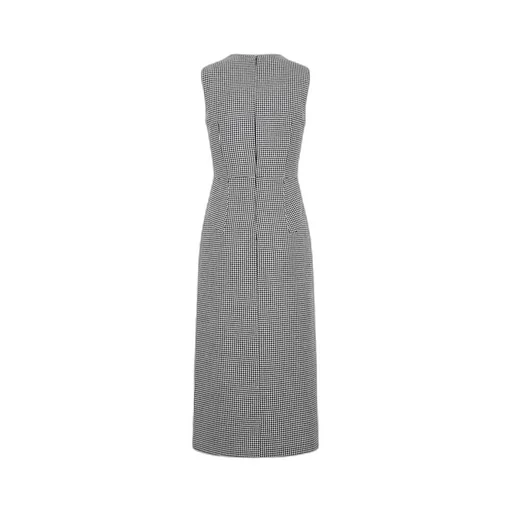 Houndstooth Asymmetrical Dress