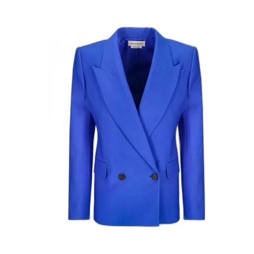 Double-Breasted Long-Sleeved Blazer